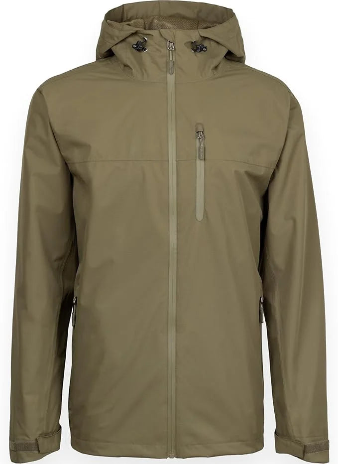 La veste de pluie ScotchMan pour homme – Veste d'extérieur ultra-légère, imperméable et coupe-vent avec capuche, veste de mi-saison compressible pour la randonnée, le cyclisme et le quotidien